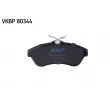 Jeu de 4 plaquettes de frein avant SKF VKBP 80344 - Visuel 2