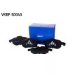 Jeu de 4 plaquettes de frein avant SKF VKBP 80345 - Visuel 1