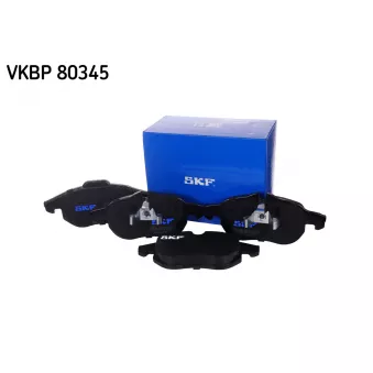 Jeu de 4 plaquettes de frein avant SKF VKBP 80345