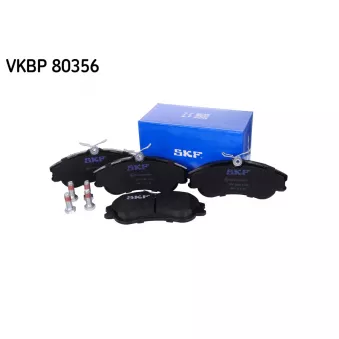 Jeu de 4 plaquettes de frein avant SKF VKBP 80356