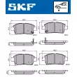 Jeu de 4 plaquettes de frein avant SKF VKBP 80382 A - Visuel 2