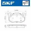 Jeu de 4 plaquettes de frein avant SKF VKBP 80387 E - Visuel 2