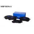 Jeu de 4 plaquettes de frein avant SKF VKBP 80394 A - Visuel 1