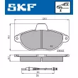 Jeu de 4 plaquettes de frein avant SKF VKBP 80423 E - Visuel 2
