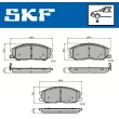 Jeu de 4 plaquettes de frein avant SKF VKBP 80436 A - Visuel 2