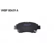 Jeu de 4 plaquettes de frein avant SKF VKBP 80459 A - Visuel 2