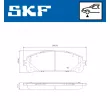 Jeu de 4 plaquettes de frein avant SKF VKBP 80473 - Visuel 2
