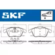 Jeu de 4 plaquettes de frein avant SKF VKBP 80503 - Visuel 2