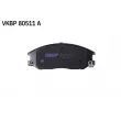 Jeu de 4 plaquettes de frein avant SKF VKBP 80511 A - Visuel 2