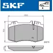 Jeu de 4 plaquettes de frein avant SKF VKBP 80513 - Visuel 2