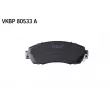 Jeu de 4 plaquettes de frein avant SKF VKBP 80533 A - Visuel 2