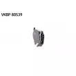 Jeu de 4 plaquettes de frein avant SKF VKBP 80539 - Visuel 3