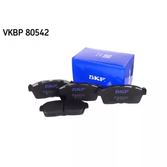 Jeu de 4 plaquettes de frein avant SKF VKBP 80542