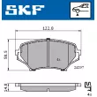 Jeu de 4 plaquettes de frein avant SKF VKBP 80592 A - Visuel 2