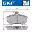 Jeu de 4 plaquettes de frein avant SKF VKBP 80598 - Visuel 2