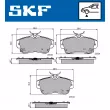 Jeu de 4 plaquettes de frein avant SKF VKBP 80605 A - Visuel 2