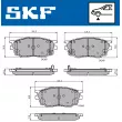 Jeu de 4 plaquettes de frein avant SKF VKBP 80619 A - Visuel 2