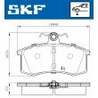 Jeu de 4 plaquettes de frein avant SKF VKBP 80626 - Visuel 2