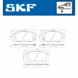 Jeu de 4 plaquettes de frein avant SKF VKBP 80637 A - Visuel 2