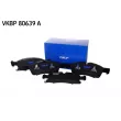 Jeu de 4 plaquettes de frein avant SKF VKBP 80639 A - Visuel 1
