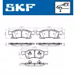 Jeu de 4 plaquettes de frein avant SKF VKBP 80639 A - Visuel 2