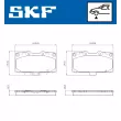 Jeu de 4 plaquettes de frein avant SKF VKBP 80816 A - Visuel 2