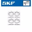 Jeu de 4 plaquettes de frein avant SKF VKBP 81039 E - Visuel 2