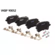 Jeu de 4 plaquettes de frein arrière SKF VKBP 90052 - Visuel 3