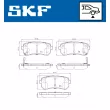 Jeu de 4 plaquettes de frein arrière SKF VKBP 90054 A - Visuel 2