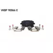Jeu de 4 plaquettes de frein arrière SKF VKBP 90066 E - Visuel 2