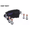 Jeu de 4 plaquettes de frein arrière SKF VKBP 90097 - Visuel 2
