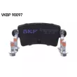 Jeu de 4 plaquettes de frein arrière SKF VKBP 90097 - Visuel 3