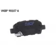 Jeu de 4 plaquettes de frein arrière SKF VKBP 90107 A - Visuel 2
