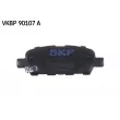 Jeu de 4 plaquettes de frein arrière SKF VKBP 90107 A - Visuel 3