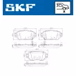 Jeu de 4 plaquettes de frein arrière SKF VKBP 90109 A - Visuel 2