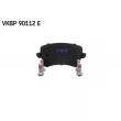 Jeu de 4 plaquettes de frein arrière SKF VKBP 90112 E - Visuel 2