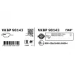 Jeu de 4 plaquettes de frein arrière SKF VKBP 90143 - Visuel 3