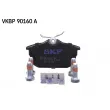 Jeu de 4 plaquettes de frein arrière SKF VKBP 90160 A - Visuel 3