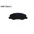 Jeu de 4 plaquettes de frein arrière SKF VKBP 90164 E - Visuel 2