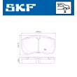 Jeu de 4 plaquettes de frein arrière SKF VKBP 90200 - Visuel 2