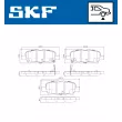 Jeu de 4 plaquettes de frein arrière SKF VKBP 90204 A - Visuel 2