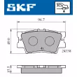 Jeu de 4 plaquettes de frein arrière SKF VKBP 90307 - Visuel 2