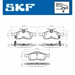 Jeu de 4 plaquettes de frein arrière SKF VKBP 90368 A - Visuel 2