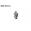 Jeu de 4 plaquettes de frein arrière SKF VKBP 90371 A - Visuel 3