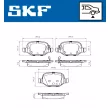 Jeu de 4 plaquettes de frein arrière SKF VKBP 90528 A - Visuel 2