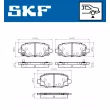 Jeu de 4 plaquettes de frein arrière SKF VKBP 90569 A - Visuel 2