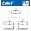 Jeu de 4 plaquettes de frein arrière SKF VKBP 90876 A - Visuel 2
