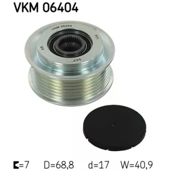 Poulie roue libre, alternateur SKF VKM 06404