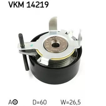 Poulie-tendeur, courroie crantée SKF VKM 14219