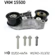 Poulie-tendeur, courroie crantée SKF VKM 15500 - Visuel 1